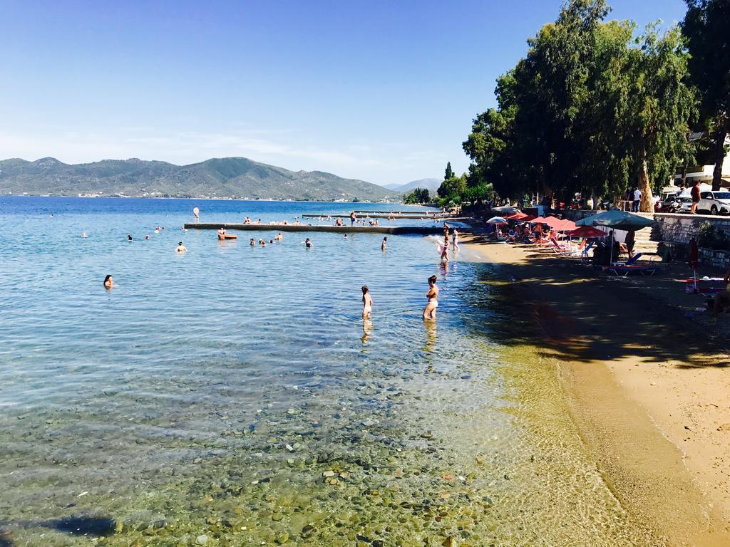 Calypso Beach Hotel Loutra Aidhipsou Exteriör bild