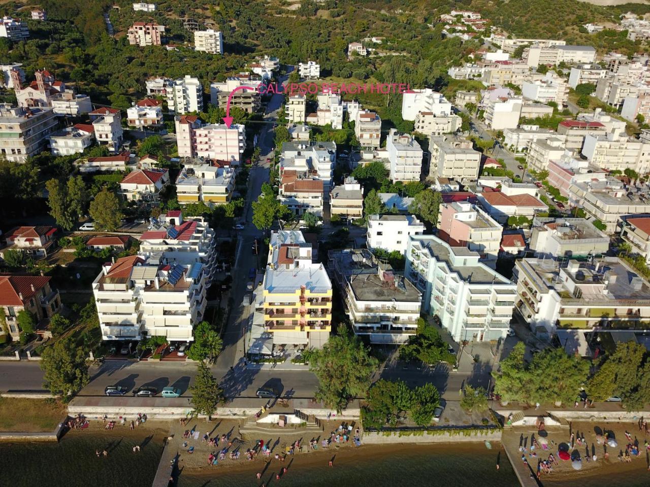 Calypso Beach Hotel Loutra Aidhipsou Exteriör bild